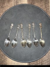 Collectable EDWARD V111 Coronation 'that never was' silver plated spoon 1937 x6