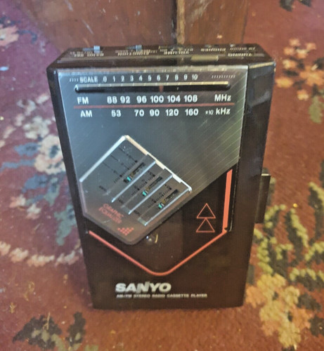 Vintage black sanyo mgr77 - sanyo,