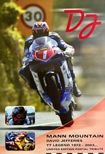 Agostini & Whitham HAND SIGNED David Jefferies Ltd Ed Mann Mountain FDC Tribute