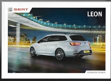 Seat Leon 2015-2016 UK Market Brochure SC 5-dr ST S SE FR Cupra 280 X-PERIENCE