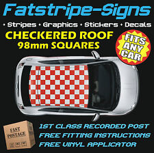 to fit BMW 120 320 520 CHECKERED ROOF CAR GRAPHICS DECALS STICKERS M SPORT SE D
