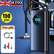 Car Tyre Inflator Cordless USB Rechargeable Digital Tire Air Compressor Pump UK