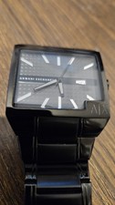 Armani Exchange Men's Oversized Square Quartz Watch (Black) AX2067