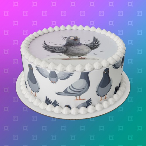 Pigeon pre cut - edible, icing