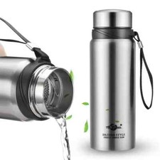 Thermos Flask Vacuum Insulated Double Wall Hot Cold Bottle Coffee Pot 0.8L -1.6L