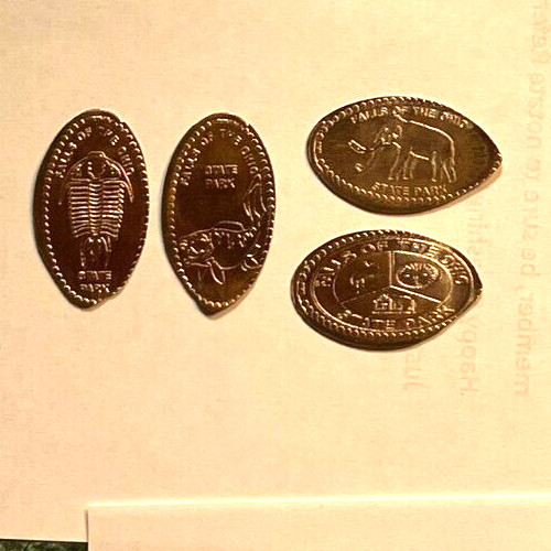 Elongated penny lot falls - penny,