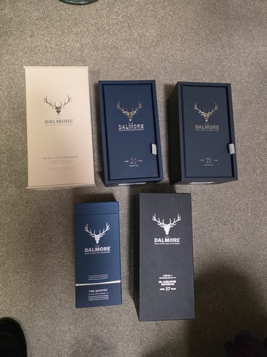 Empty dalmore whisky - x,