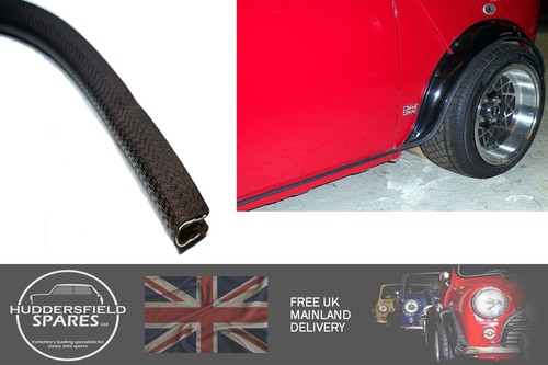 Black rubber gripper sill trim