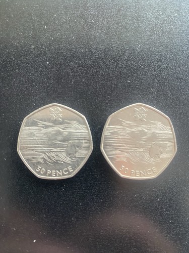 Two 2011 olympic swimming 50p - olympic,