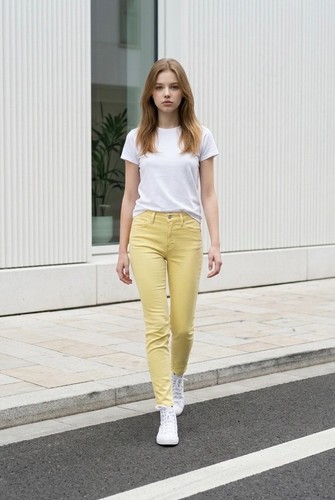 Women casual stretchable mid - stretchable,