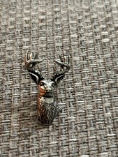 Brown pewter stag - brown, head