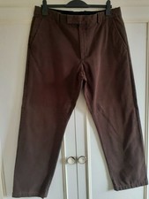 M&S Tailoring Mens Dark Brown Trousers - Waist 38ins Length 31ins