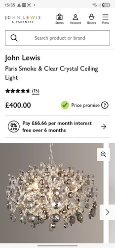John lewis paris smoke clear - john,
