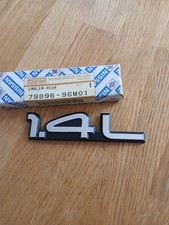 Nissan Sunny N13,1.4L Boot badge, new genuine part.Tiny Mark On 4.