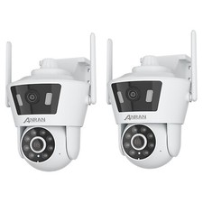 ANRAN CCTV Security Camera 360°PTZ Wireless Outdoor PTZ 2 lens 4MP 7/24 Record