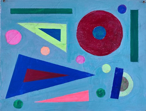 Oil painting abstract - oil,