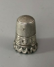 Victorian Silver Thimble AF AZX