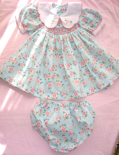 Smocked dress pants set - smocked,