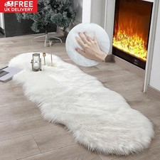 Faux Fur Sheepskin Rug Fluffy
