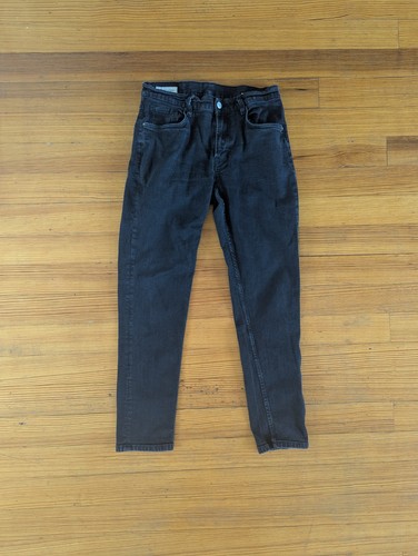 Zara mens black denim jeans - zara,