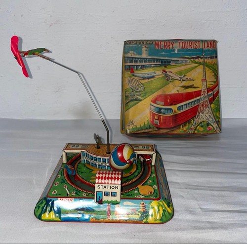 Vintage japanese tin - vintage, merry