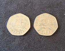 50p Coins JERSEY 1998 AND