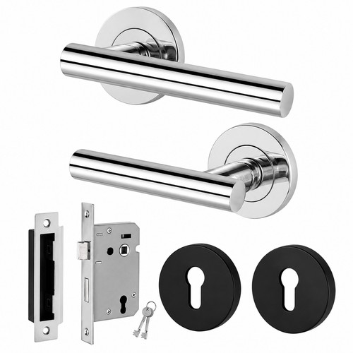Polished chrome internal door - internal,