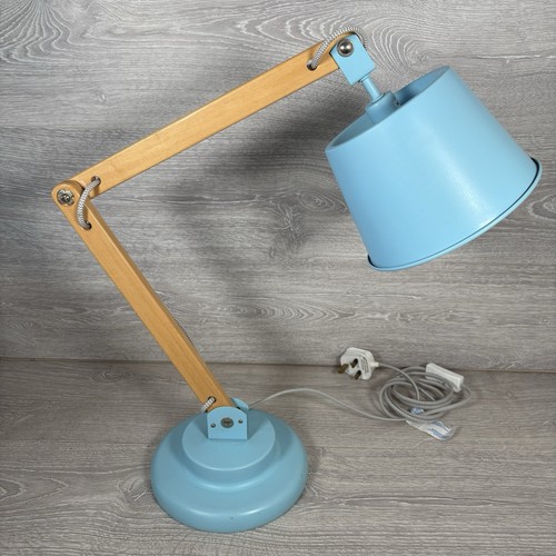 Retro blue desk lamp - blue,