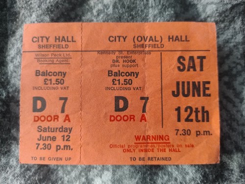 Hook unused ticket - hook, 1976
