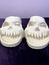 NEW CREAM SKULL DESIGN SLIP ON