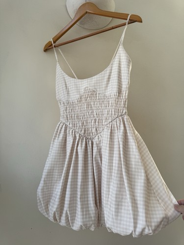 Zara beige smocked bodice - beige,