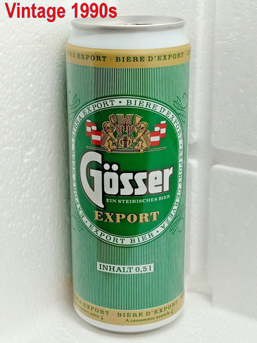 Gosser vintage empty beer - gosser, can