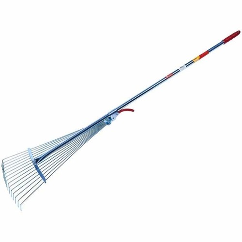 Adjustable lawn rake plastic - adjustable,