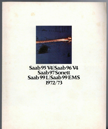 Saab range 1972 market - 1972-73,
