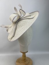 Ladies John Lewis Ivory and Taupe Coloured Fascinator BNWOTS (1011)