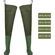 Nylon Thigh Hip Waders Waterproof Fly Coarse Fishing Muck Wader Thigh Boots