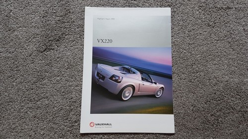 Vauxhall vx220 sales brochure - vx220,