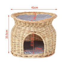 2-Tier Rattan Wicker Elevated