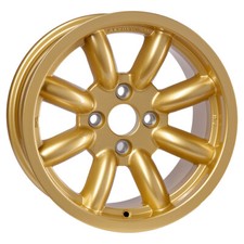 Revolution 8 Spoke Alloy Wheel 8x15 ET0 Gold Group 4 Fitting Minilite Style