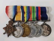 WWI & WWII FIRST & SECOND WORLD WAR MEDAL Group of Six - E. Fowler J20820 (on 4)