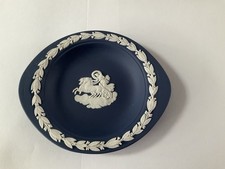 Josiah Wedgwood Dark Blue Jasper Trinket Dish. Made In England