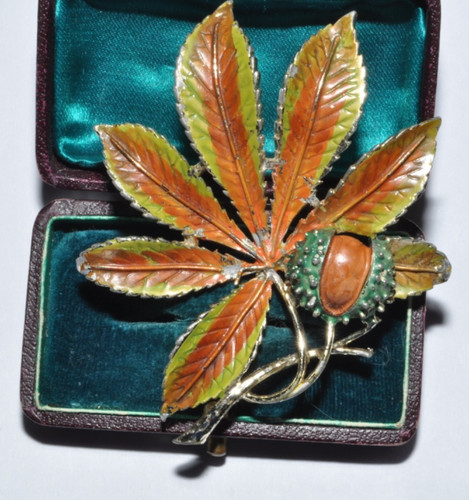 Vintage signed exquisite leaf - vintage,