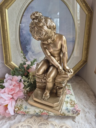 Vintage heavy cherub statue - cherub, |