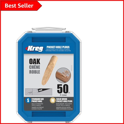Oak pocket hole - pocket, plugs