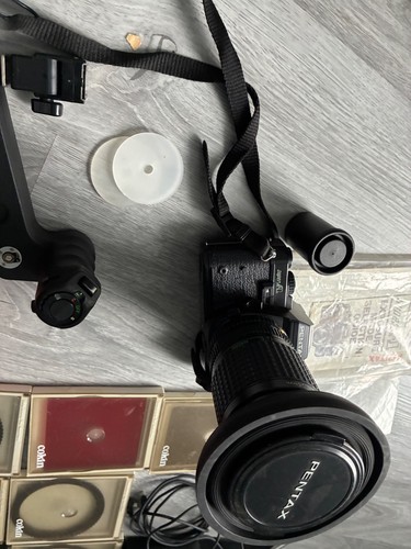 Pentax super camera and - camera, lens