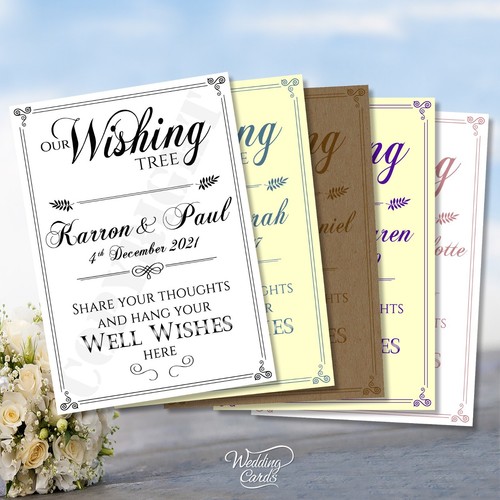 Our wishing tree sign - our,