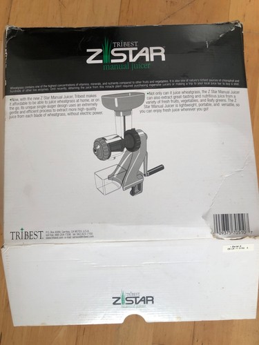 Tribest 510 star manual - z-510,