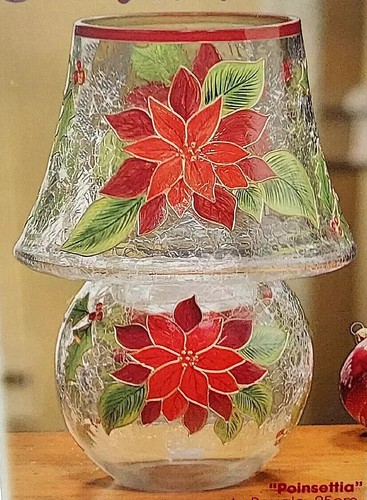Celebrations poinsettia candle - poinsettia,