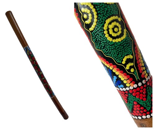 Bamboo painted didgeridoo - bamboo,