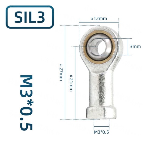 Rod end bearing rose joint - end,